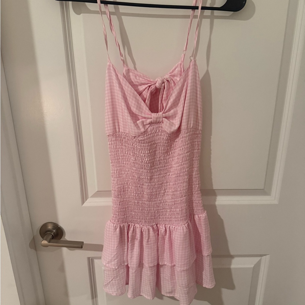 Princess Polly Pink Gingham Mini Dress